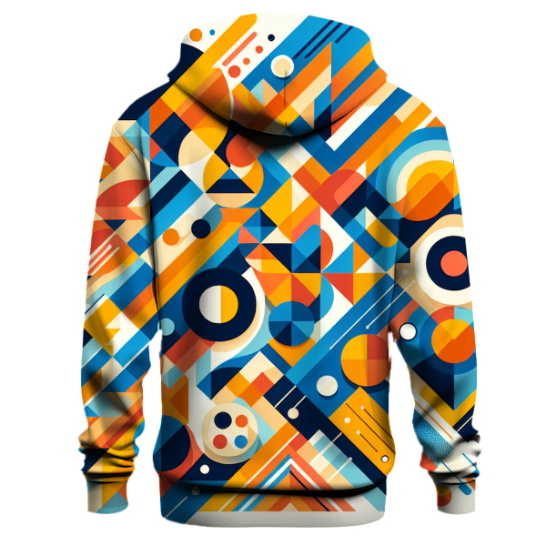 Geometric Burst of Color Hoodie