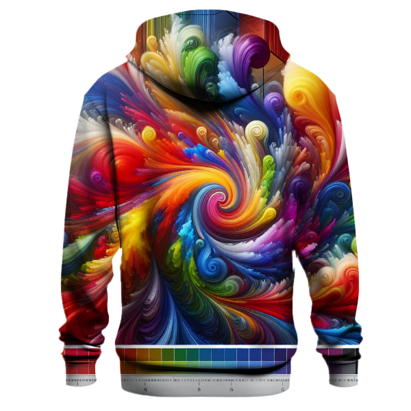 Rainbow Burst Tie-dye Design Hoodie