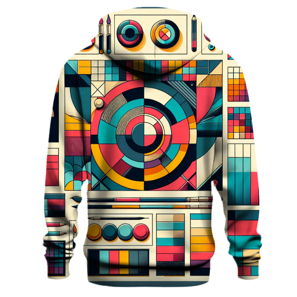 Bold Color Block Design Hoodie