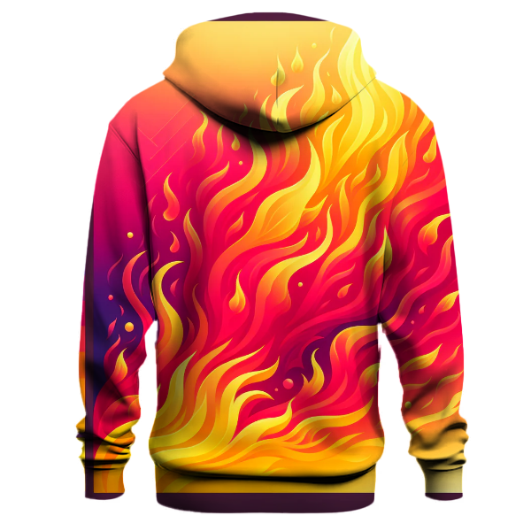 Crimson Blaze Effect Hoodie