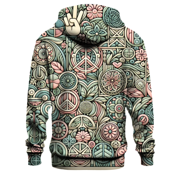 Retro Peaceful Patterns Hoodie
