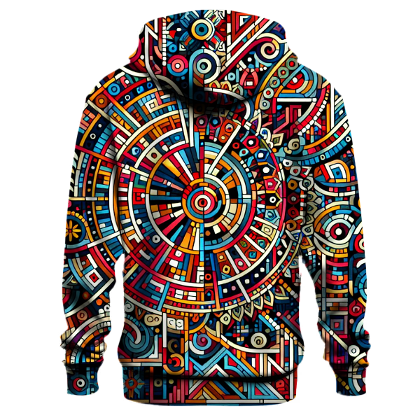Colorful Mosaic Design Hoodie
