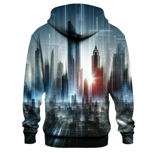 Futuristic Urban Skyline Hoodie