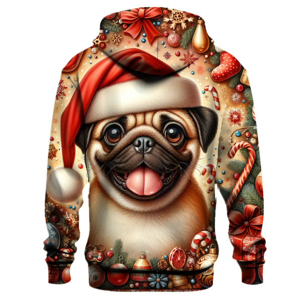 Merry Pugmas Design Hoodie