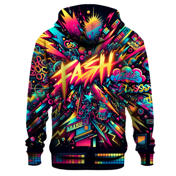 Neon Graffiti Fusion Hoodie