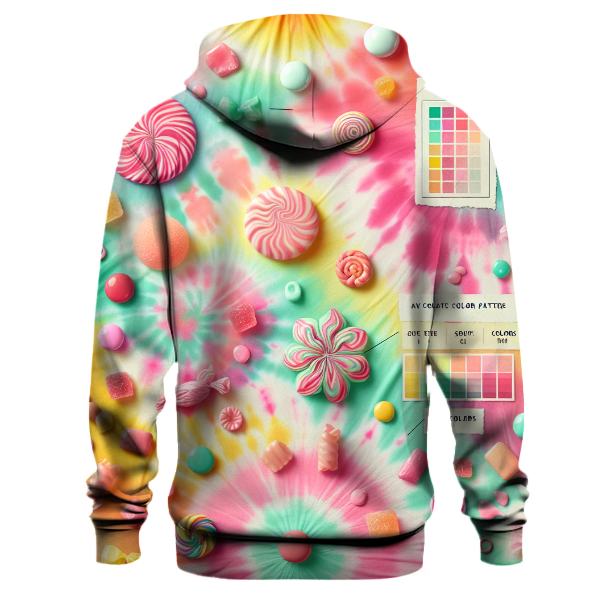 Candy Coated Tie-Dye Design Hoodie
