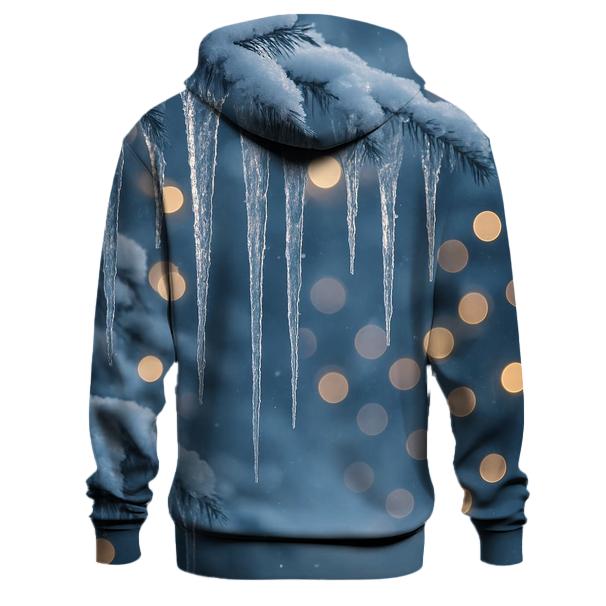 Glistening Christmas Icicles Hoodie