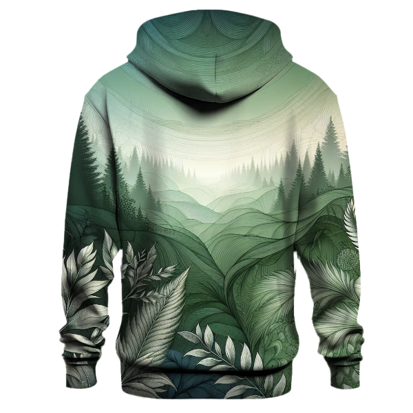 Forest Whisper Ombre Hoodie