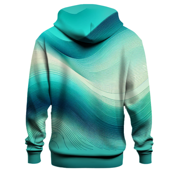 Chic Teal Ombre Hoodie