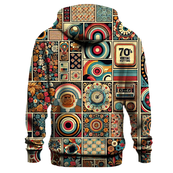 Chic Retro Denim Hoodie