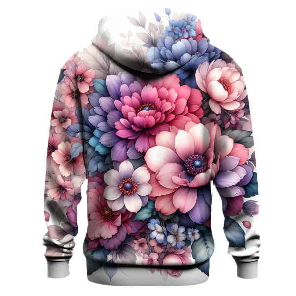 Charming Floral Watercolor Hoodie