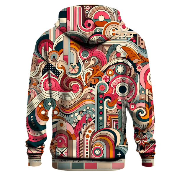 Eclectic 70s Patterns Hoodie