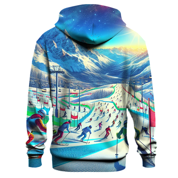 Ski Slalom Dash Hoodie