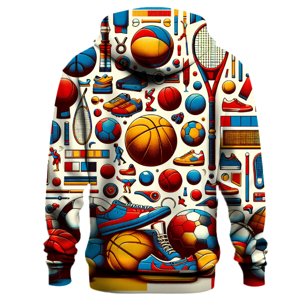 Cool Retro Sports Hoodie