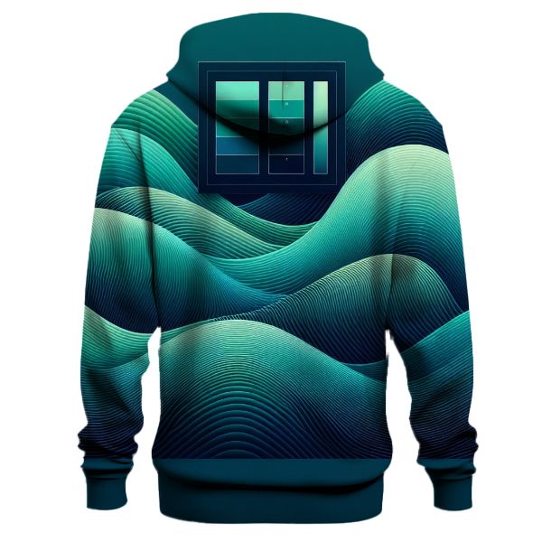 Emerald Tide Gradient Hoodie