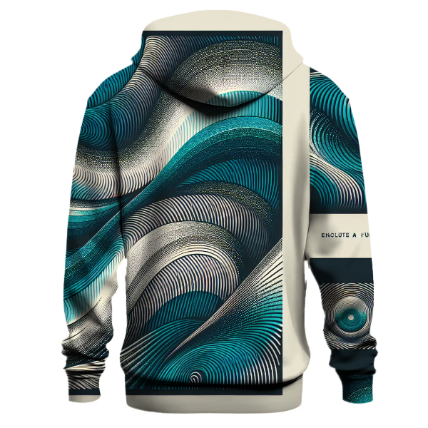 Retro Optical Waves Hoodie