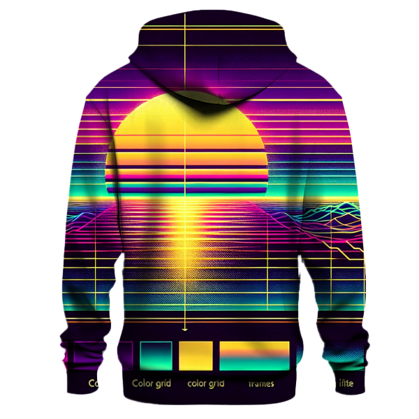 Cyber Sunset Horizon Hoodie