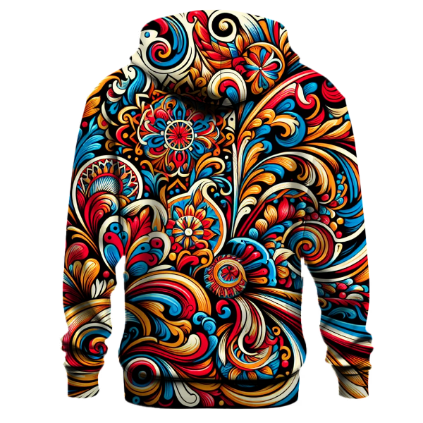 Groovy Paisley Fusion Hoodie