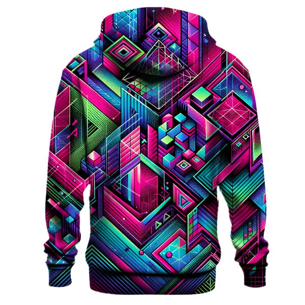 Retro Neon Nexus Hoodie
