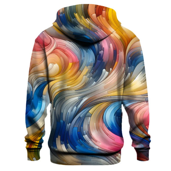 Artful Waves of Color Hoodie