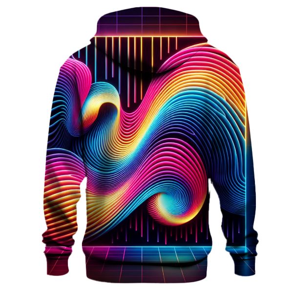 Neon Synth Dreamscape Hoodie