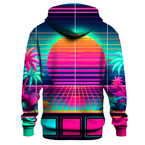 Retro Neon Paradise Hoodie