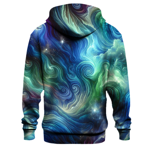 Aurora Borealis Glow Tie-Dye Hoodie