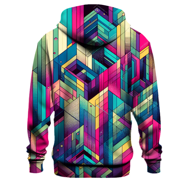 Prismatic Neon Pulse Hoodie
