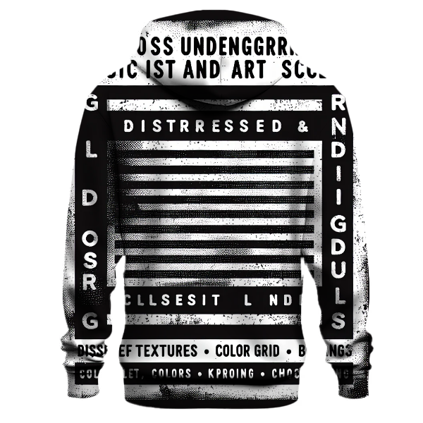 Graphite Grunge Hoodie