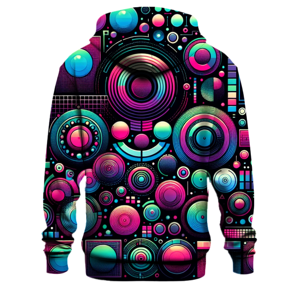 Funky Techno Circles Hoodie