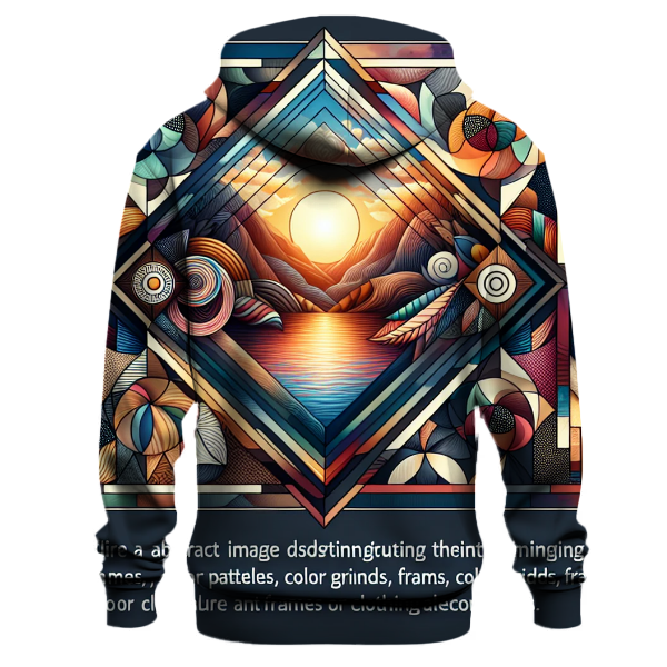 Floral Geometric Harmony Hoodie