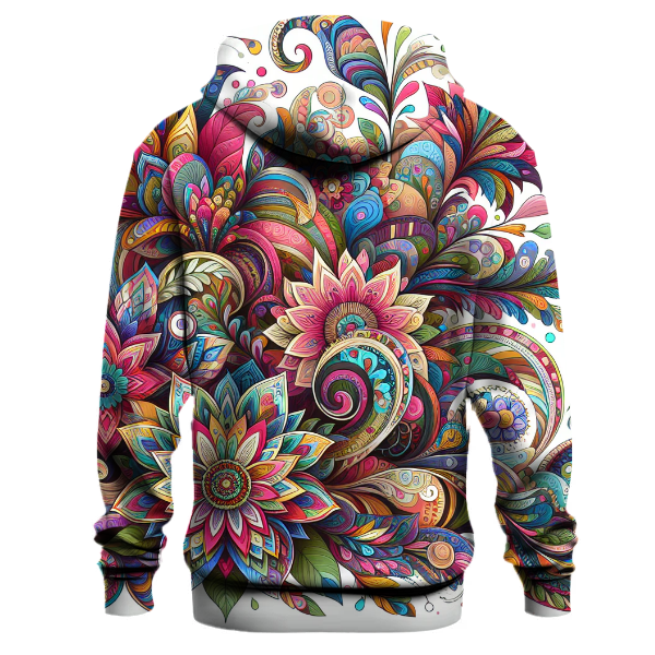 Enchanting Floral Symphony Hoodie
