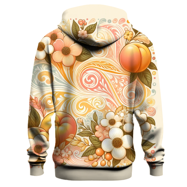 Peach Paradise Tie-Dye Design Hoodie