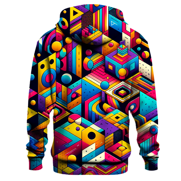 Retro Geometric Bliss Hoodie