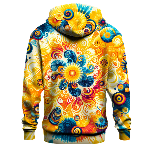 Summer Vibes Tie-dye Design Hoodie