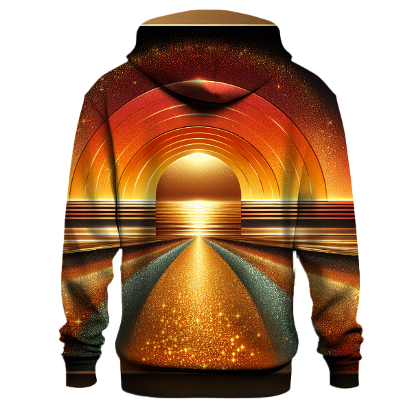 Metallic Sunset Glow Hoodie