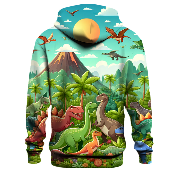 Playful Dino Delight Hoodie