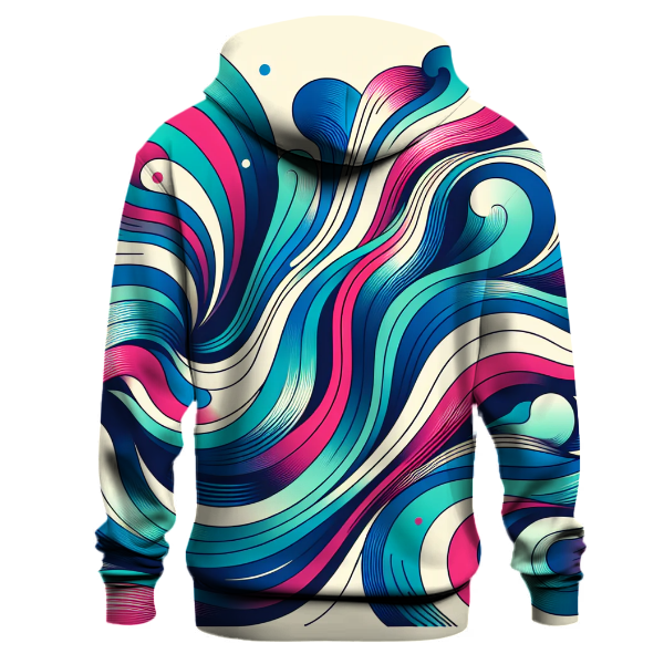 Colorful Wave Patterns Hoodie