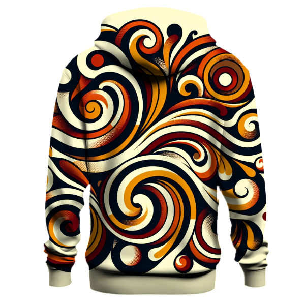 Groovy Retro Swirls Hoodie