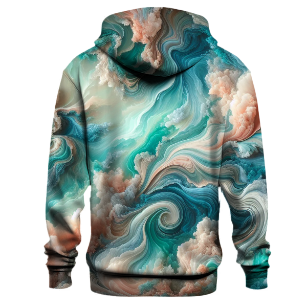 Mermaid Lagoon Tie-dye Design Hoodie