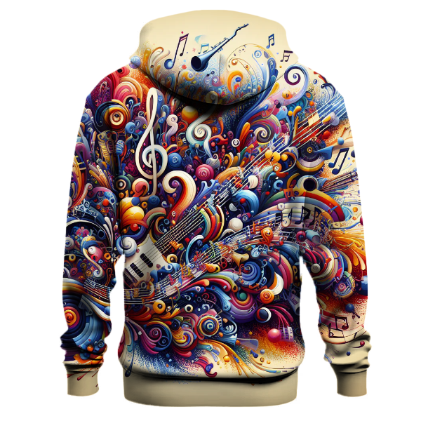 Artistic Musical Notes Hoodie