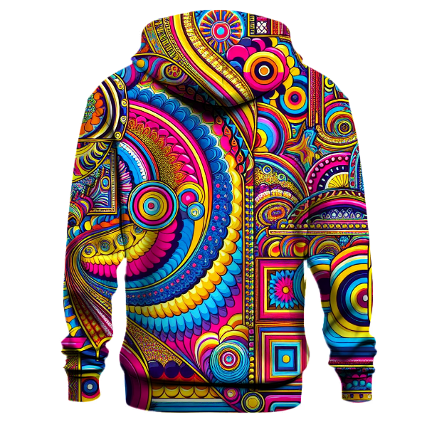 Retro Funky Patterns Hoodie
