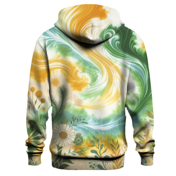 Sunshine Meadow Tie-dye Design Hoodie