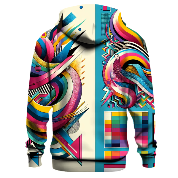 Geometric Waves of the Past Hoodie