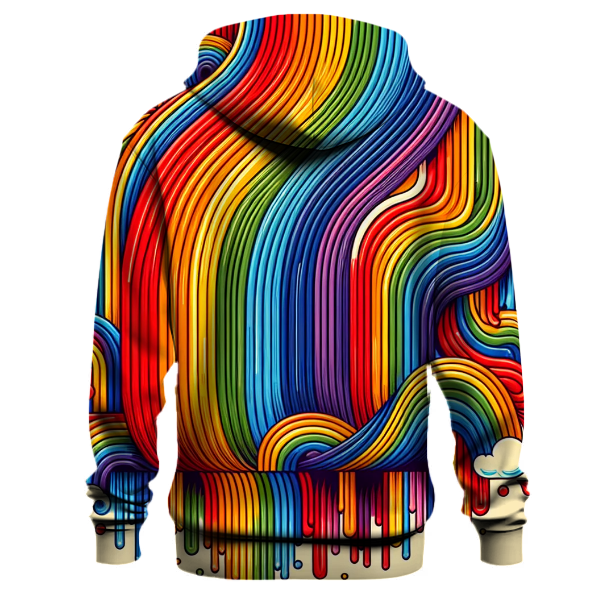 Summer of Love Rainbow Stripes Hoodie