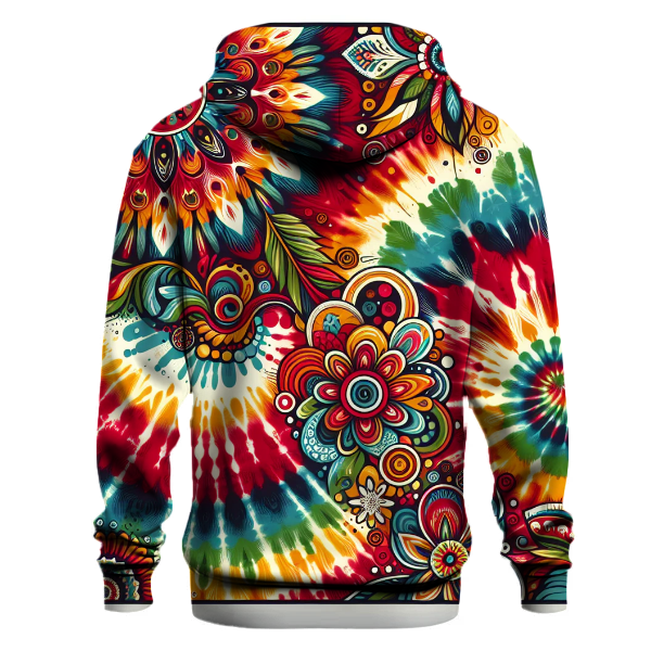 Bold Rainbow Tie-Dye Hoodie