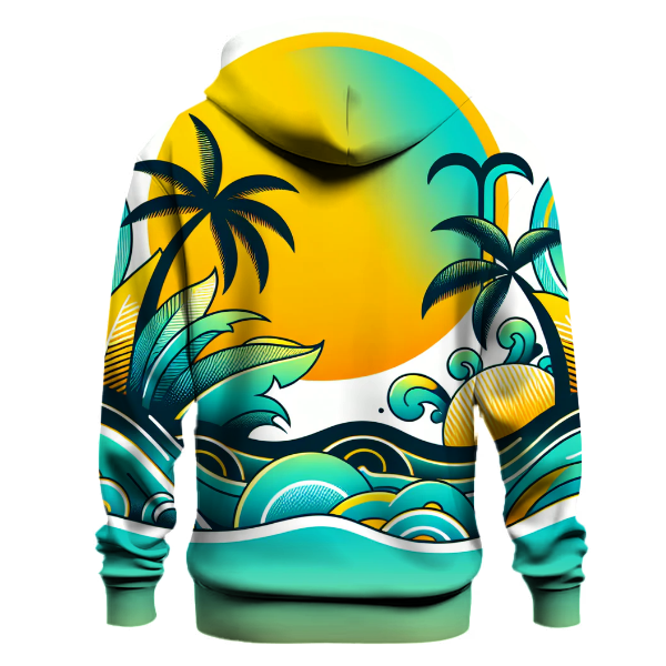 Tropical Wave Splash Hoodie