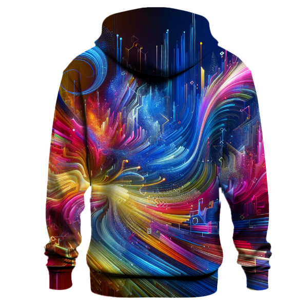 Techno Color Explosion Hoodie
