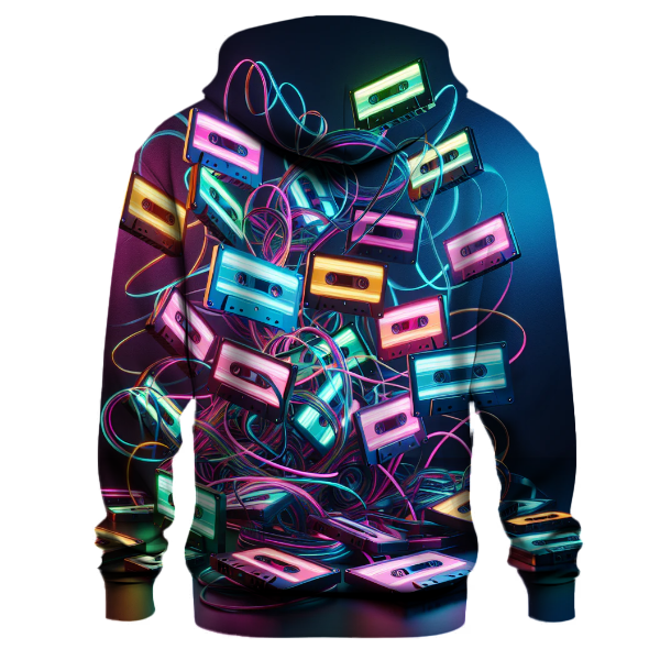 Neon Cassette Vibes Hoodie
