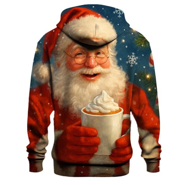 Santa Claus with a Cup of Cocoa Hoodie